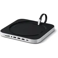 Satechi Aluminum Mac mini / Mac Studio Stand Hub Silber mit SSD-Steckplatz