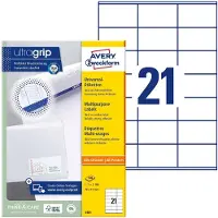 Avery Universal-Etiketten 3481, ultragrip, 2100 Stück
