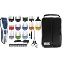 Wahl 09649-016, Blau, Silber, 1 mm, 2,5 cm, 4 cm, Wechselstrom/Batterie, 60 min