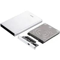 Deltaco MAP-GD29U3, HDD-Gehäuse, 2.5 Zoll, Serial ATA III, USB Konnektivität, Silber