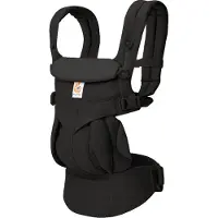Ergobaby Babytrage - Omni 360 - Baumwolle - Rein Black - - 0-4 Jahre (56-104) - Babytragen