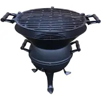 Jw Grillfass / robuster Holzkohlegrill 2473
