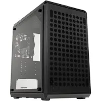 Cooler Master Q300L V2, Mini Tower, PC, Schwarz, Transparent, micro ATX, Mini-ITX, Kunststoff, Stahl, Gehärtetes Glas, 15,9 cm