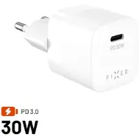 FIXED Netzladegerät GaN USB-C PD 3.0, 30W, Kompakt, Mini PD 30 GaN Charger, Weiß
