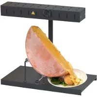 Louis Tellier - ALPAGE Traditionelles Raclette-Gerät Basalt Schwarz 850 W