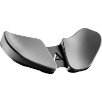 Deltahub Carpio V2 - Ergonomische Handballenauflage für die Maus, L, Grau, Rechtshänder
