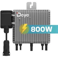 SUNNIVA DEYE Mikro-Wechselrichter 800 Watt SUN-M80G4-EU-Q0 für Balkonkraftwerk, IP67 wetterfest, Plug&Play Installation, 2 MPPT, WIFI, Micro Inverter