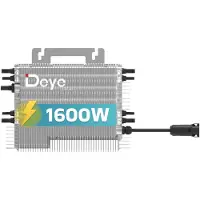 SUNNIVA DEYE Mikro-Wechselrichter 1600 W SUN-M160G4-EU-Q0 für Mini-PV Solaranlage Balkonkraftwerk, IP67 wetterfest, 4 MPPT, WIFI, Micro Inverter