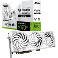 Asus TUF Gaming TUF-RTX5070TI-O16G-BTF-WHITE, GeForce RTX 5070 Ti, 16 GB, GDDR7, 256 Bit, 7680 x 4320 Pixel, PCI Express 5.0