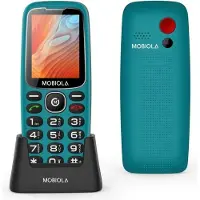 MOBIOLA Mobiltelefon MB4120 4G 2,4 Zoll Display türkis 1400 mAh Akku SOS-Taste Dual-SIM
