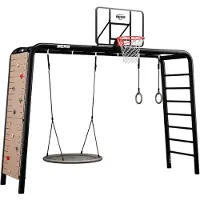 Berg Spiel- und Fitnessgerät PlayBase Large + Ultimate set Stahl zum Eingraben