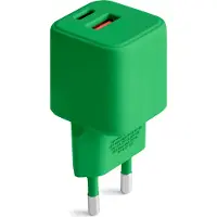 Forever COLORUM, Handy-Ladegeräte für alle iPhone, Xiaomi, Huawei, Motorola und Samsung, Schnellladegerät + USB-A + USB-C PD 30W CLS30-AC-10 Grün