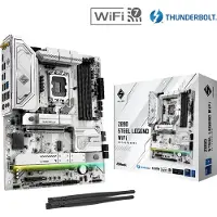 Asrock Z890 Steel Legend WiFi, Intel, LGA 1851 (Socket V1), Intel Core Ultra (Series 2), DDR5-SDRAM, 256 GB, DIMM