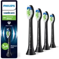 Philips Sonicare W2 Optimal White Toothbrush Heads - HX6064 Black 4 pieces