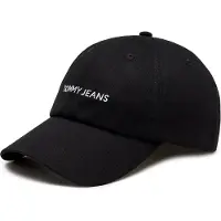 Tommy Hilfiger Cap Linear Logo AW0AW15845 Schwarz