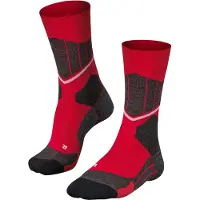 Falke SC1 Damen Ski Socken, 39-40, Rot, Geometrisch, Wolle