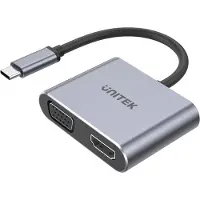 UNITEK D1049A Notebook-Dockingstation/Port-Replikator USB 2.0 Type-C Silber