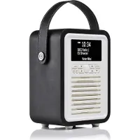 VQ View Quest Retro Mini Radio DAB/DAB+/Bt Inkl. Powerbank, Schwarz
