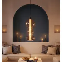 Nova Luce LED Pendelleuchte Bally dimmbar 20W warmweiss 3000K Rauchgrau Schwarz Glas Metall Ø20cm 9030555