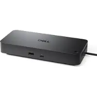 Dell Pro Dock WD25Z, Kabelgebunden, USB 3.2 Gen 2 (3.1 Gen 2) Type-C, 130 W, 2500 Mbit/s, Schwarz, 1,25 Gbit/s
