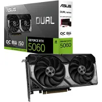 Asus Dual -RTX5060-O8G, GeForce RTX 5060, 8 GB, GDDR7, 128 Bit, 7680 x 4320 Pixel, PCI Express 5.0