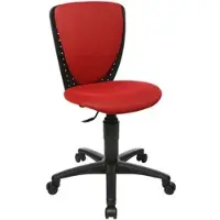 Topstar Kinderdrehstuhl High S'cool, 70570BB20 rot, schwarz Stoff