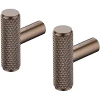 Blomus Handtuchhaken Rof Elongated Burned Metal (2er-Set)