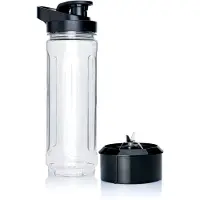 Wilfa Trinkflasche mit Messer für XPlode Mixer WX-2GO transparent