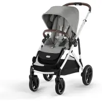 Cybex GAZELLE S Kombiwagen inkl. Axkid GOKID Babyschale & Basis, Stone Grey