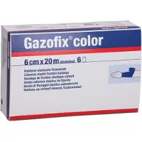 1001 Artikel Medical GmbH Gazofix Color Fixierbinde Kohäsiv 6 Cmx20 M Blau 6 St