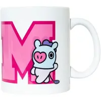 Pricenet becher BT21 Mang junior 300 ml Keramik weiß/rosa