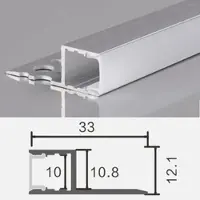 Energmix 2m LED Alu Profil Unterputz Rigips Trockenbau Schiene Kanalprofil mit Milchglas Abdeckung Kanal System für LED-Streifen Profil H-3