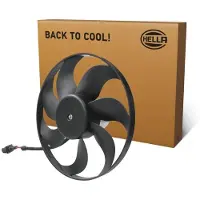 Hella 8EW 366 420-081 Lüfter Motorkühlung Kühlerlüfter für VW POLO (9N) Wasserkühler Ø348mm