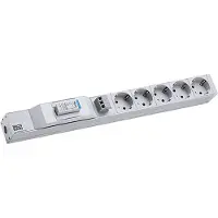 Bachmann 800.2949, 2 m, Drinnen, Typ F, Type F (CEE 7/4), Abgewinkelt, IP20