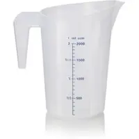 WAS Germany Messbecher, Ø 16 cm, 2 ltr., mit 100 ml Skalierung, Polypropylen