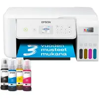Epson EcoTank ET-2876, Tintenstrahl, Farbdruck, 5760 x 1440 DPI, A4, Direktdruck, Weiß