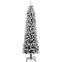 vidaXL Künstlicher Weihnachtsbaum mit Schnee 300 LEDs 240 cm