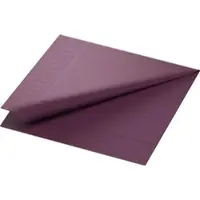 Duni Zellt.Serv.40x40 3lg 1/4 F. plum | Packung (250 Servietten)