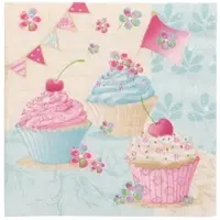Papstar 20 Servietten, 33 cm x 33 cm 3-lagig 1/4-Falz Design Set 6