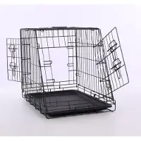 Nordic Paws - Sloping Wire cage black - S 63x44x50,5cm - (540058529239)