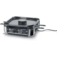 Severin S-Joy Sevento Raclette Grill rauchreduziert RG 2379 schwarzsilber