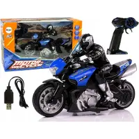 Leantoys Sportmotorrad 35m Reichweite R/C 2.4G 1:10 Blau