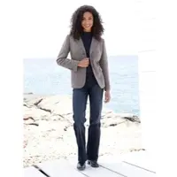 HEINE Blazer in marine-sesam-gemustert | Gr.: 48