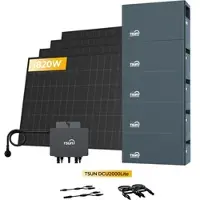 TSUN DCU2000Lite Solarspeicher für Balkonkraftwerke, mit 4 x 455W Bifaziale Solarmodule & 800W Mikro‐Wechselrichter. by Powerness - 10kWh / Standardversand