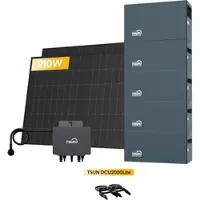 TSUN DCU2000Lite Solarspeicher für Balkonkraftwerke, mit 2 x 455W Bifaziale Solarmodule & 800W Mikro‐Wechselrichter. by Powerness - 10kWh / Selbstabholung