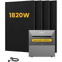Anker SOLIX Solarbank 3 E2700 Pro, mit 4 x 455 Bifaziale Solarmodule, by Powerness - 5.4kWh / ohne Zubehör / Selbstabholung