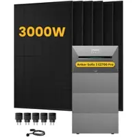 Anker SOLIX Solarbank 3 E2700 Pro, mit 6 x 500 Bifaziale Solarmodule, by Powerness - 10.8kWh / 5 x Smart Plug / Selbstabholung