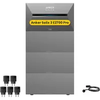 Anker SOLIX Solarbank 3 E2700 Pro All-in-One Speicher für Balkonkraftwerk, by Powerness - 10.8kWh / 5 x Smart Plug / Selbstabholung