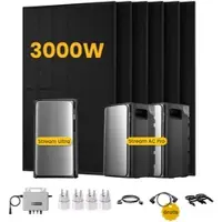 EcoFlow Stream Ultra, Solaranlage mit Speicher, mit 6 x 500W Bifazialen Solarmodulen, by Powerness - Stream Ultra + 2 x Stream AC Pro | 5760Wh / 4 x Smart Plug / Selbstabholung