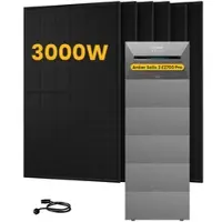 Anker SOLIX Solarbank 3 E2700 Pro, mit 6 x 500 Bifaziale Solarmodule, by Powerness - 16kWh / ohne Zubehör / Standardversand